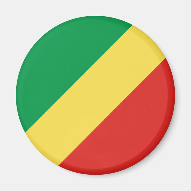 Imã República do Congo — Magnet de Bandeira (Frente)