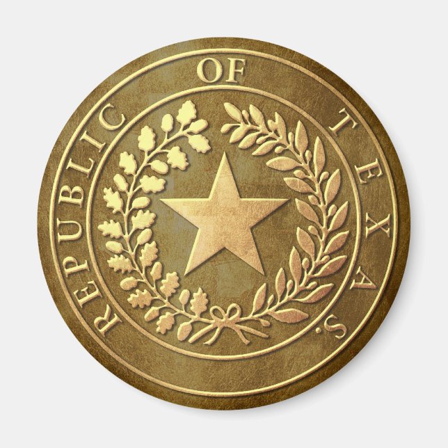 Imã República do Texas Seal (Frente)