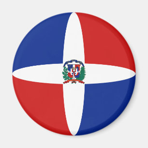 Imã República Dominicana: Bandeira Fisheye Magnet