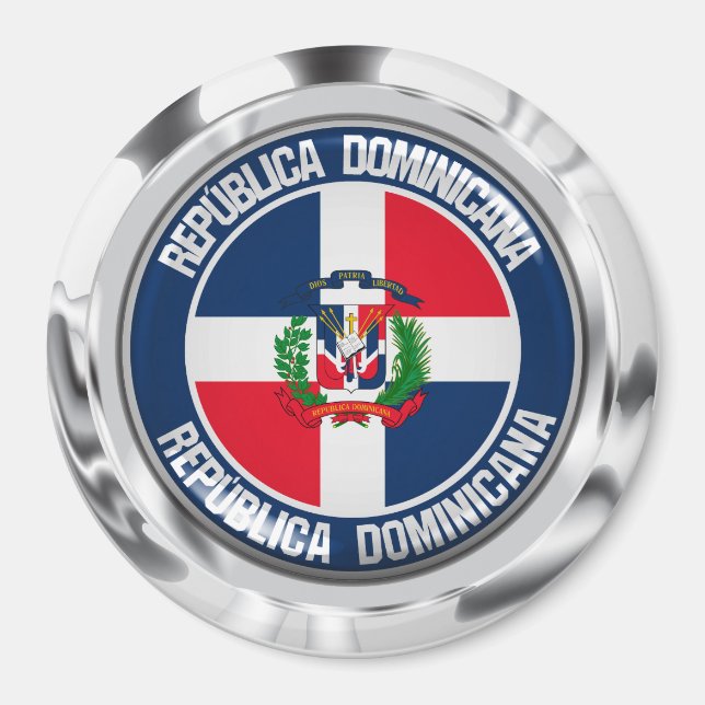 Imã República Dominicana Redonda Emblem (Frente)