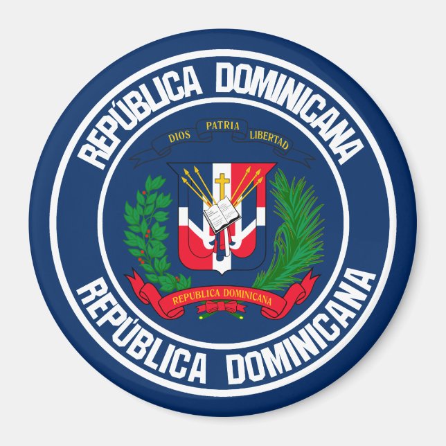 Imã República Dominicana Redonda Emblem (Frente)