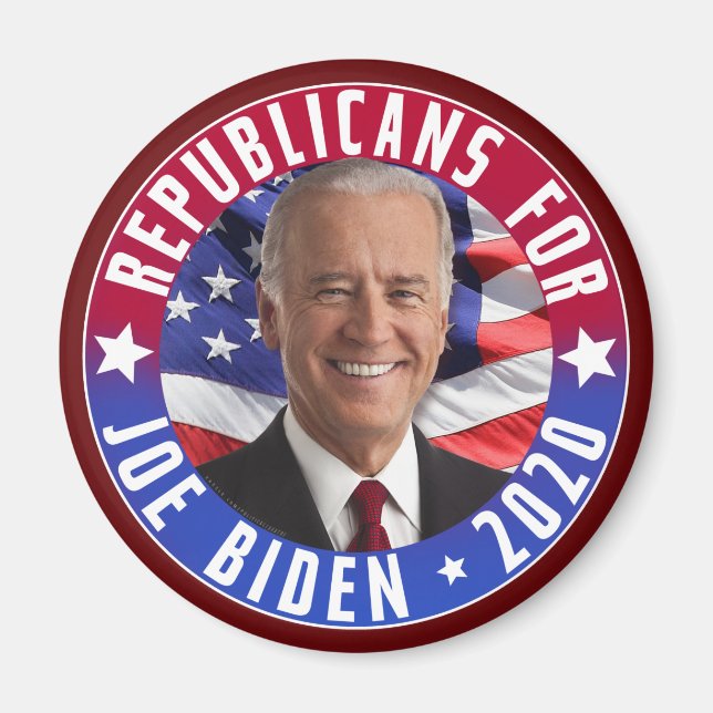 Imã Republicanos por Joe Biden Presidente dos EUA Foto (Frente)