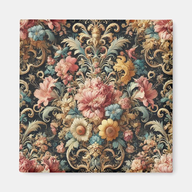 Imã Requiem para Arcana - Design Floral Gótico (Frente)