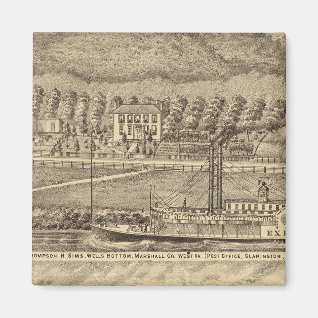 Imã Res do falecido Thompson H Sims (Frente)