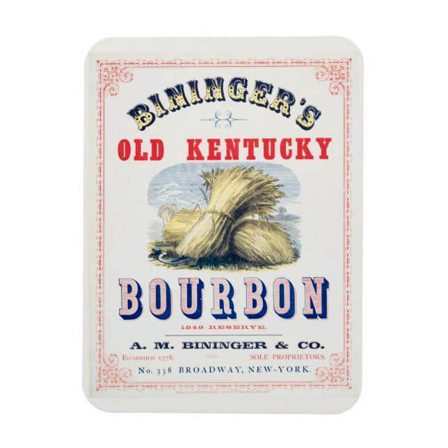 Ímã Reserva de 1849 do velho Kentucky Bourbon de Binin (Vertical)