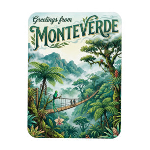 Ímã Reserva de Floresta de Neblina Monteverde Costa Ri