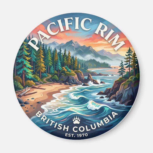 Imã Reserva do Parque Nacional Pacific Rim Canadá (Frente)