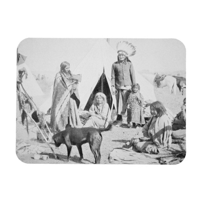 Ímã Reserva Sioux em Pine Ridge, Dakota do Sul, (Horizontal)