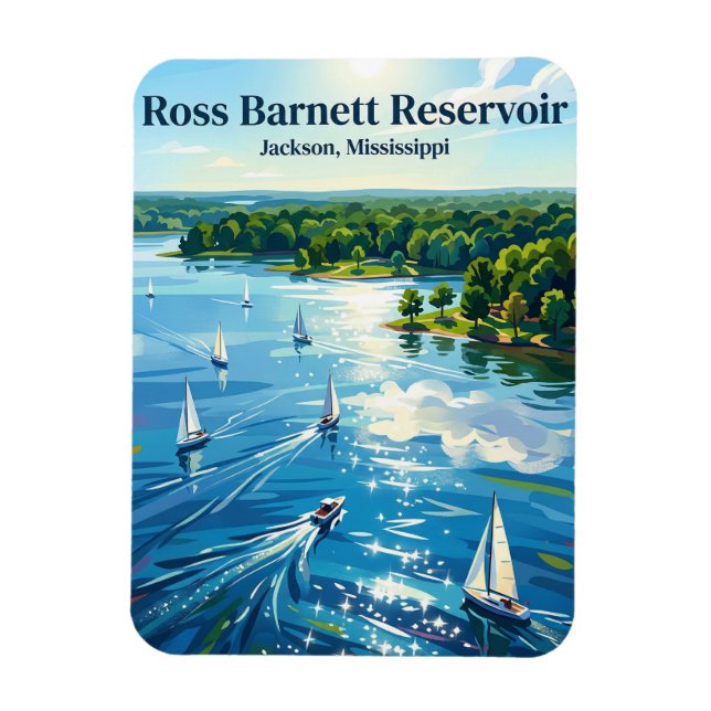 Ímã Reservatório Ross Barnett Mississippi (Vertical)