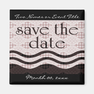 Imã reserve a data: ondas padronizadas: