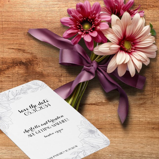 Ímã Reserve a data para casamento (Save the Date Magnet)