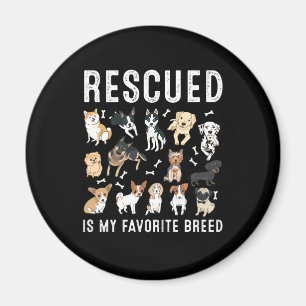 Imã Resgatado São Os Meus Cachorros De Resgate De Cor