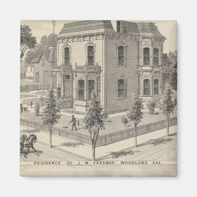 Imã Residências de floresta litográficas (Frente)