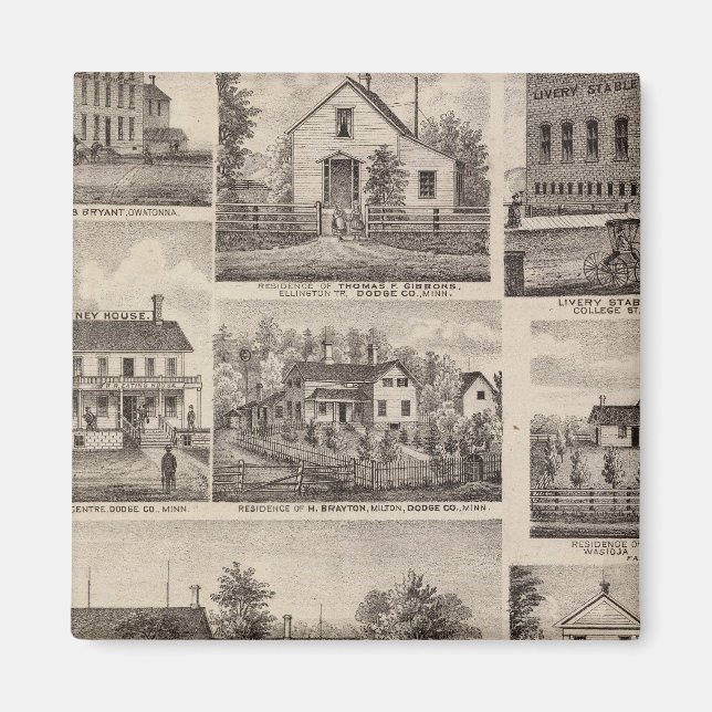 Imã Residências e edifícios de Fazendas, Owatonna, Min (Frente)