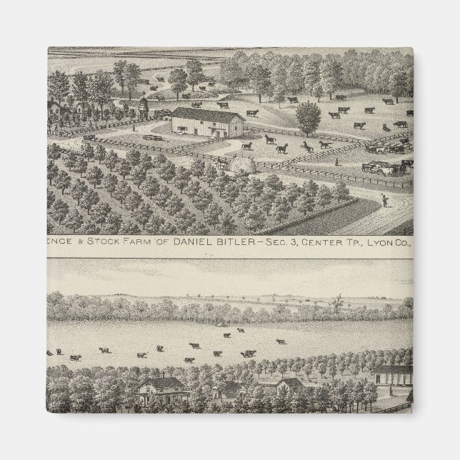 Imã Residências e Fazendas no condado de Lyon, Kansas (Frente)