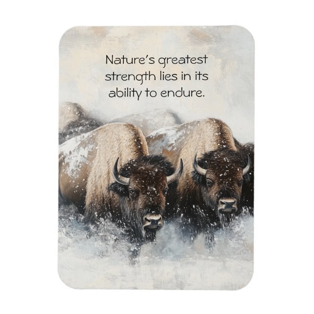 Ímã Resiliência de Buffalo: Tempestade de Neve (Vertical)