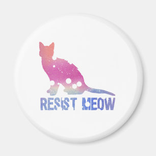 Imã Resista o gato da feminista do meow