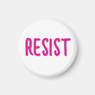 Imã Resista Resistência Rosa