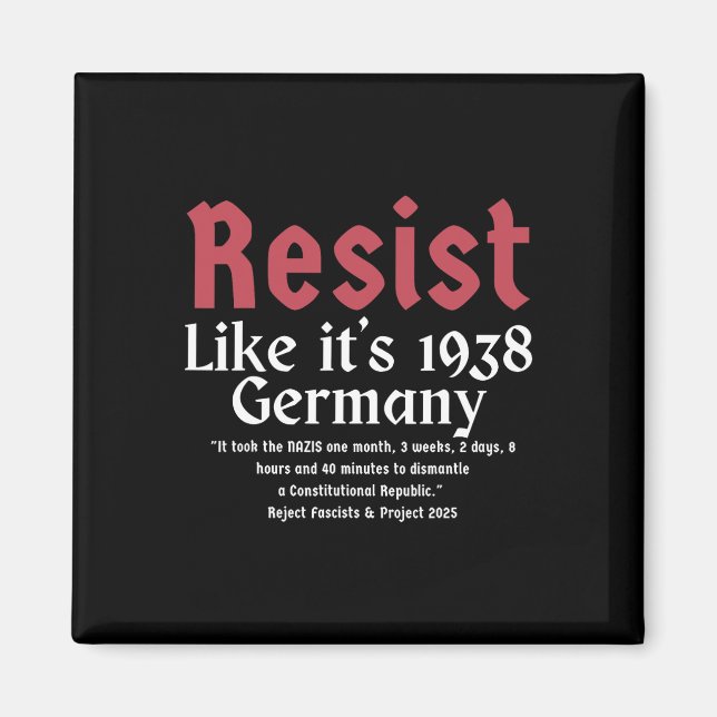 Imã Resiste como se fosse 1938 Alemanha 4 (Frente)