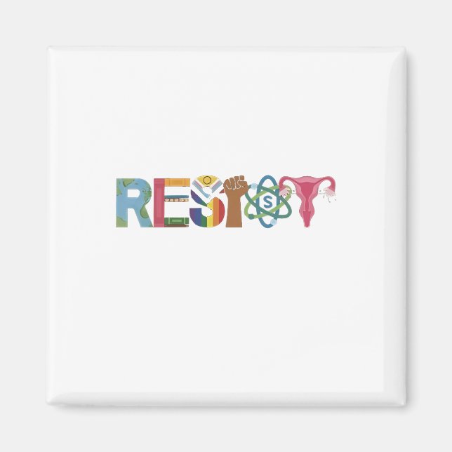 Imã Resistência à Camisa Combater o Resistente Protest (Frente)