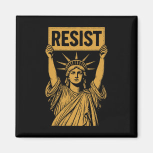 Imã Resistência À Estátua Da Liberdade Rebelde Protest