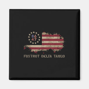 Imã Resistência ao 8647 Foxtrot Delta Tango Usa Flag P