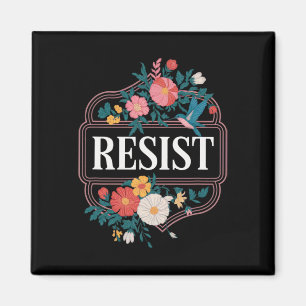 Imã Resistência ao Protesto Floral Trump Anti Trump 3