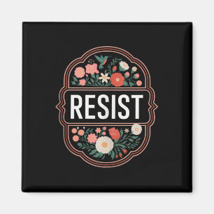 Imã Resistência ao Protesto Floral Trump Anti Trump To
