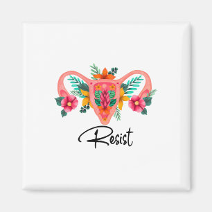 Imã Resistência Uterus Floral Pro Escolha Direitos de