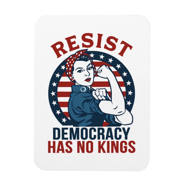 Ímã resistir a democracia não tem reis (Vertical)