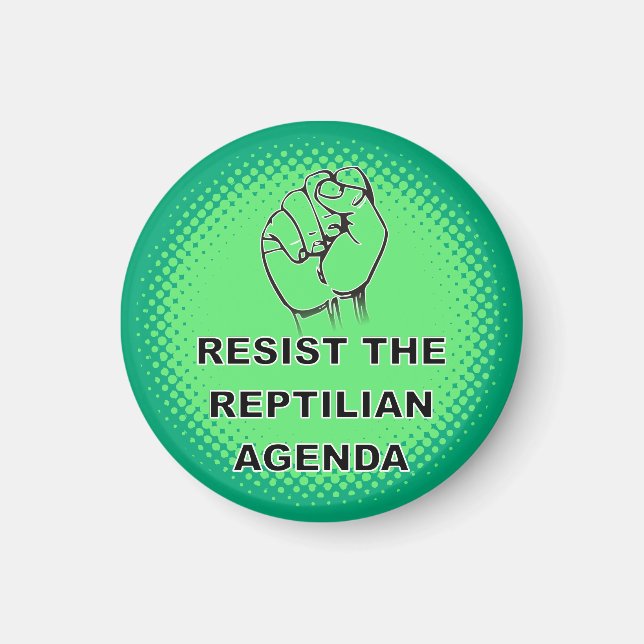 Imã Resistir Ao Personalizado Da Agenda Reptiliana (Frente)