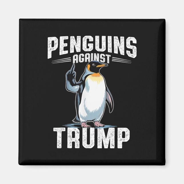 Imã Resistir Pinguins Contra Trump - Tornar Imposto So (Frente)