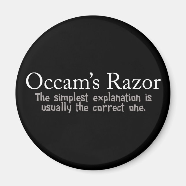 Imã Resolução de Problemas Científicos Razor de Occam (Frente)