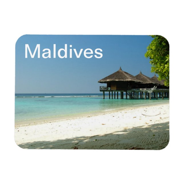 Ímã Resort maldívio (Horizontal)