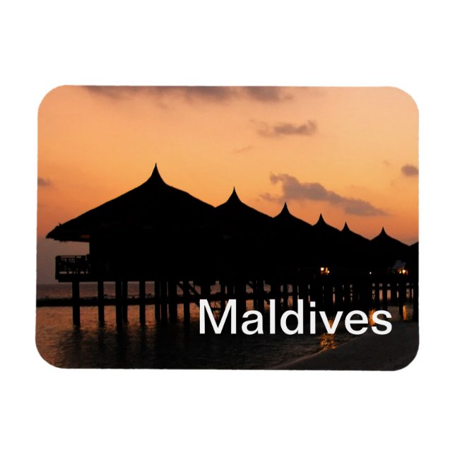 Ímã Resort maldívio (Horizontal)
