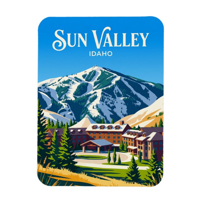 Ímã Resort Sun Valley EUA (Vertical)