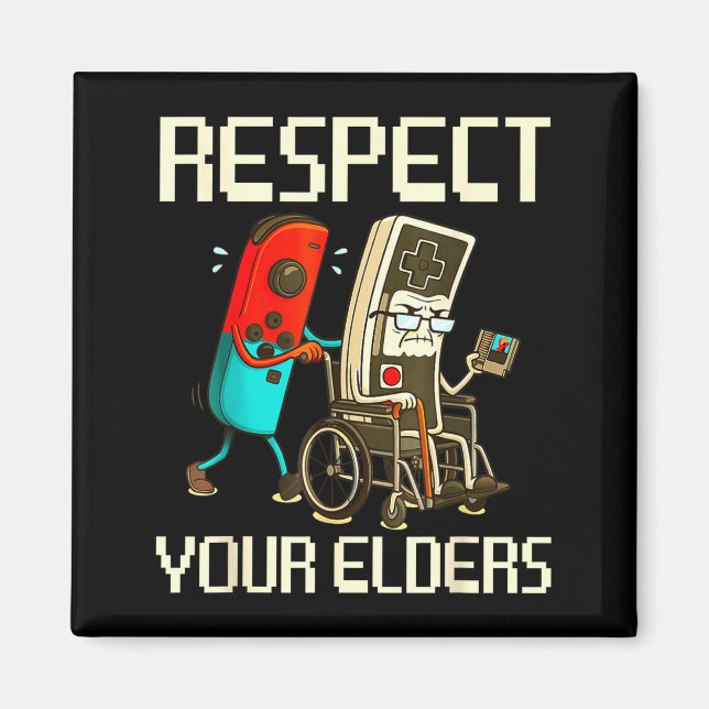 Imã Respect Your Elders Gaming Clic  (Frente)