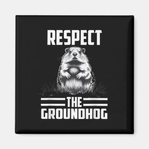 Imã Respeite O Dia do Celebrado Groundhog