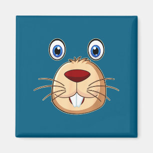 Imã Respeite o Dia do Groundhog Carinha de Groundhog E