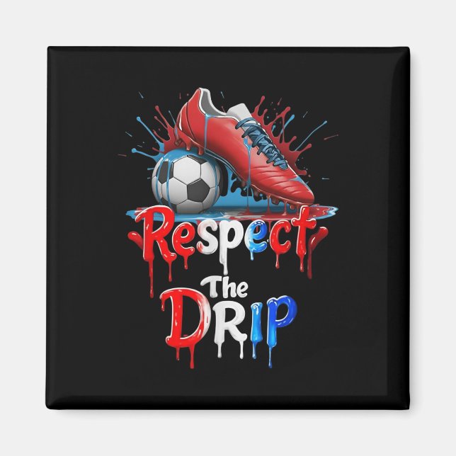 Imã Respeite O Estilo De Rua Do Grafite De Futebol  (Frente)