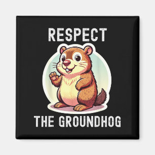 Imã Respeite O Murmurador De Marmota Humor Engraçado V