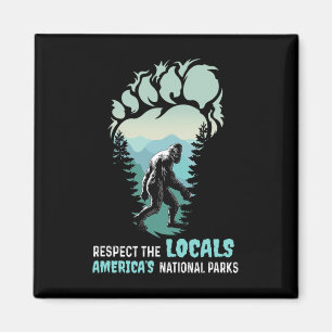 Imã Respeite os Locais Pé Grande Sasquatch Parque Naci
