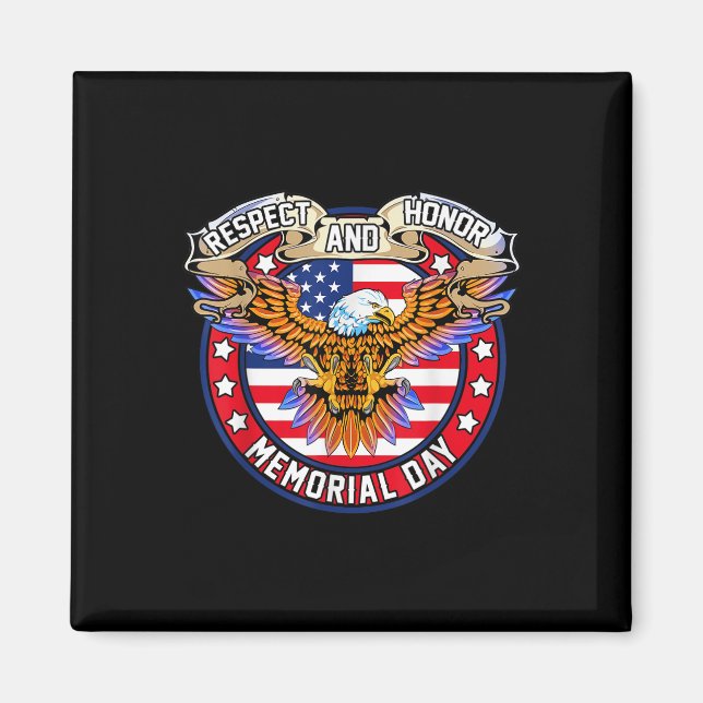 Imã Respeito E Honra Dia Memorial (Frente)