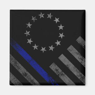 Imã Resposta da Linha Azul Betsy Ross American Flag