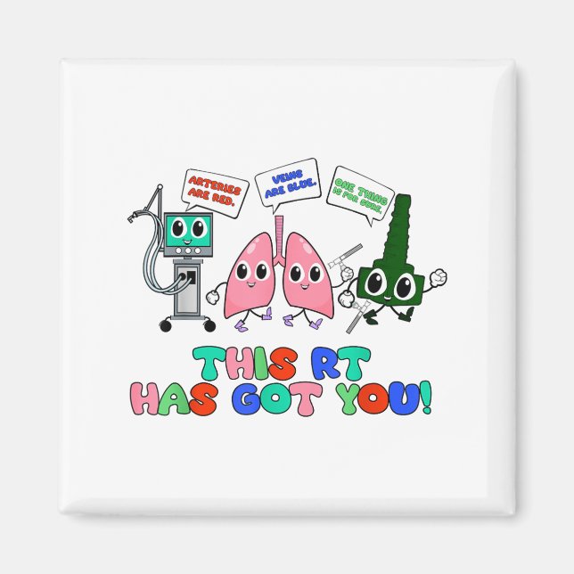 Imã Resratory Therast Valentine’s Day Design Lung Squa (Frente)