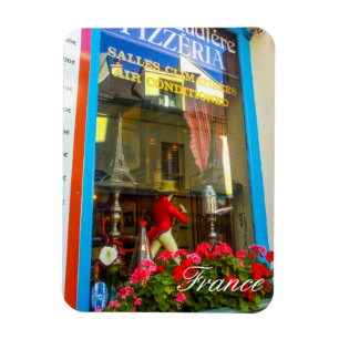 Ímã Restaurante da rua Cityscape, Arquitetura Francesa