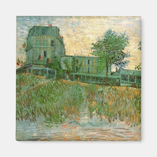 Imã Restaurante Sirene, Asnières por Vincent van Gogh (Frente)