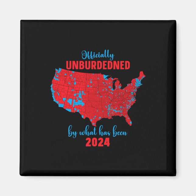 Imã Resultado das eleições 2024 Mapa Trump Win (Frente)