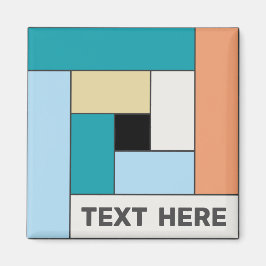 Imã Retângulos geométricos (ver10) com qualquer ímã de