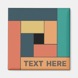 Imã Retângulos geométricos (ver2) com qualquer ímã de